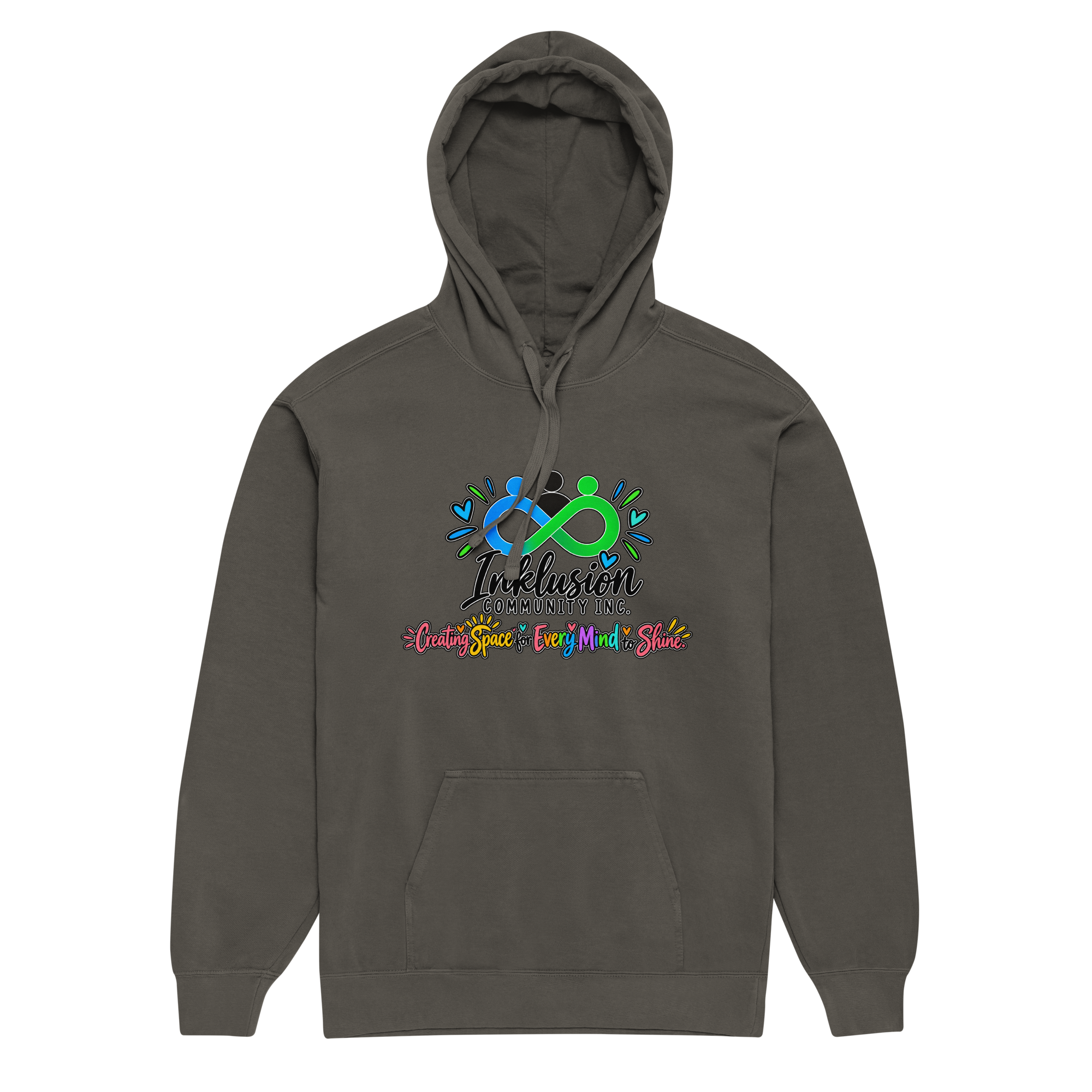 Inklusion Community Unisex Garment-Dyed Hoodie