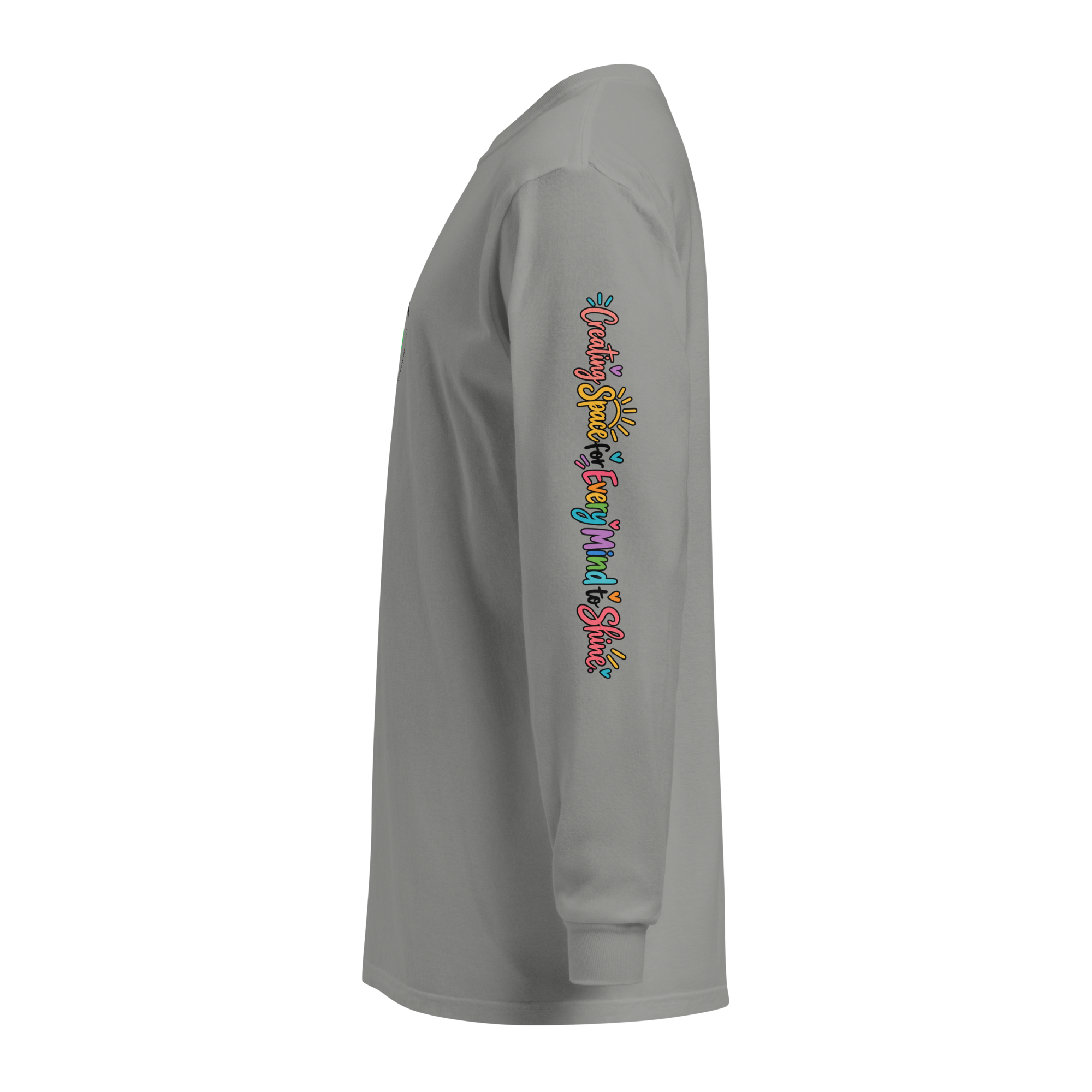 Inklusion Community Long Sleeve Shirt with Rainbow Sleeve Detail