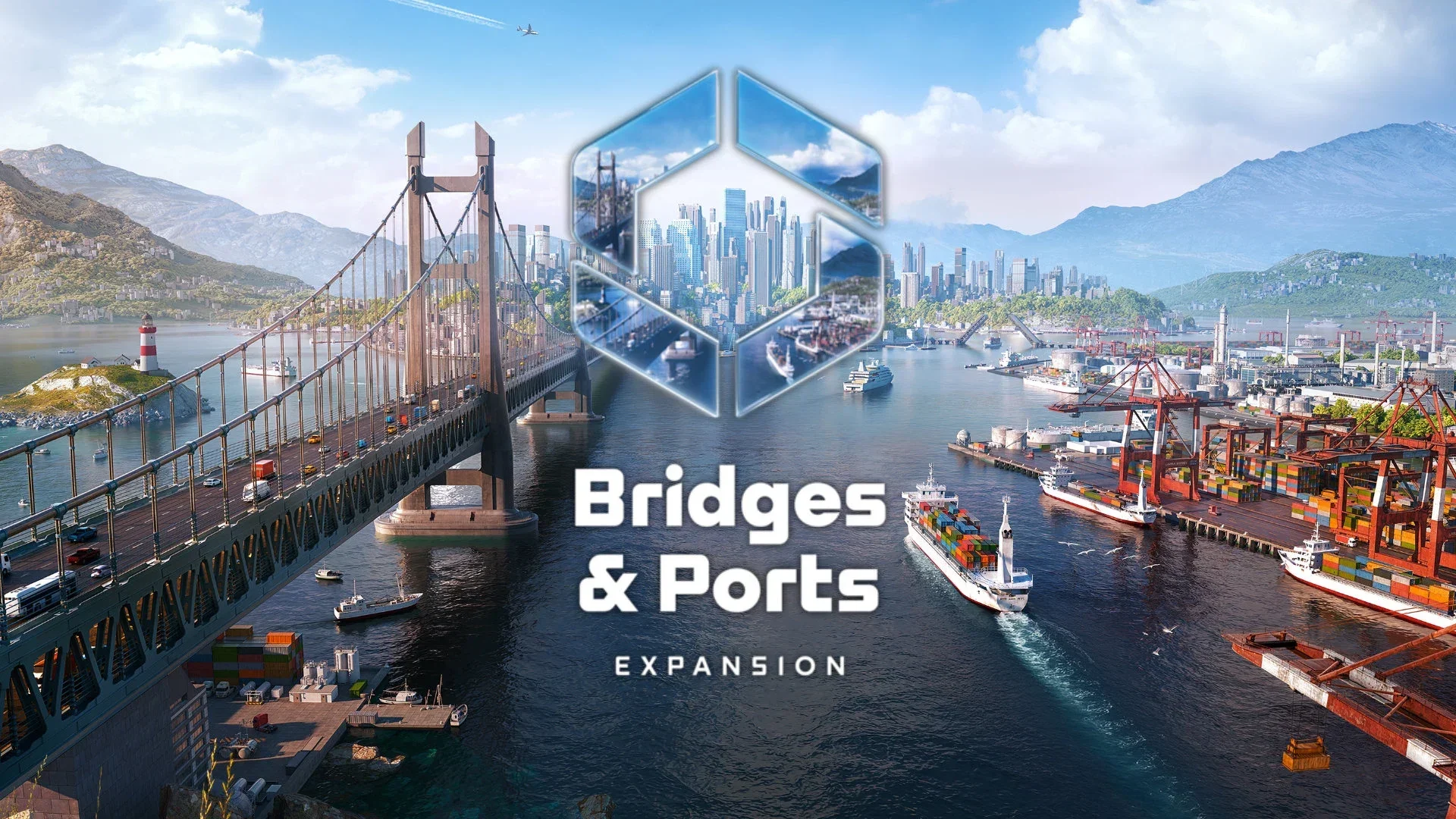 Cities Skylines 2: Bridges & Ports Keyart