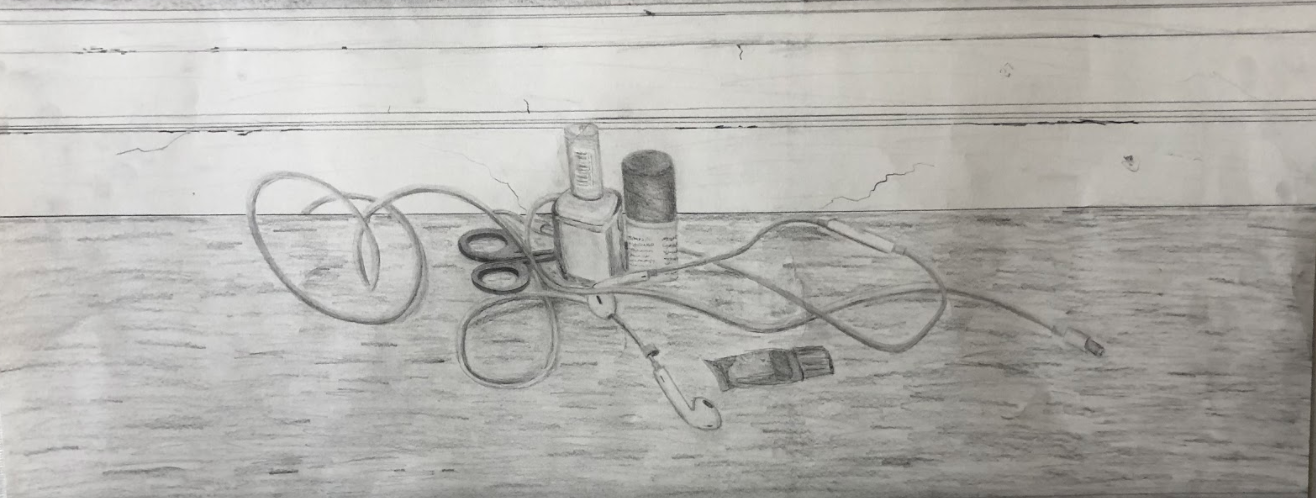 Still Life 2, 2020, charcoal