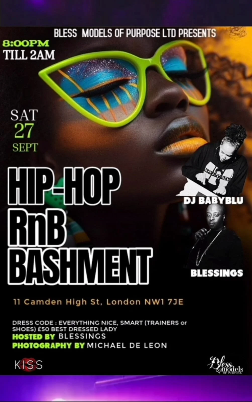 Hip-Hop | RnB | Bashment – Saturday 27th September at Kiss Camden