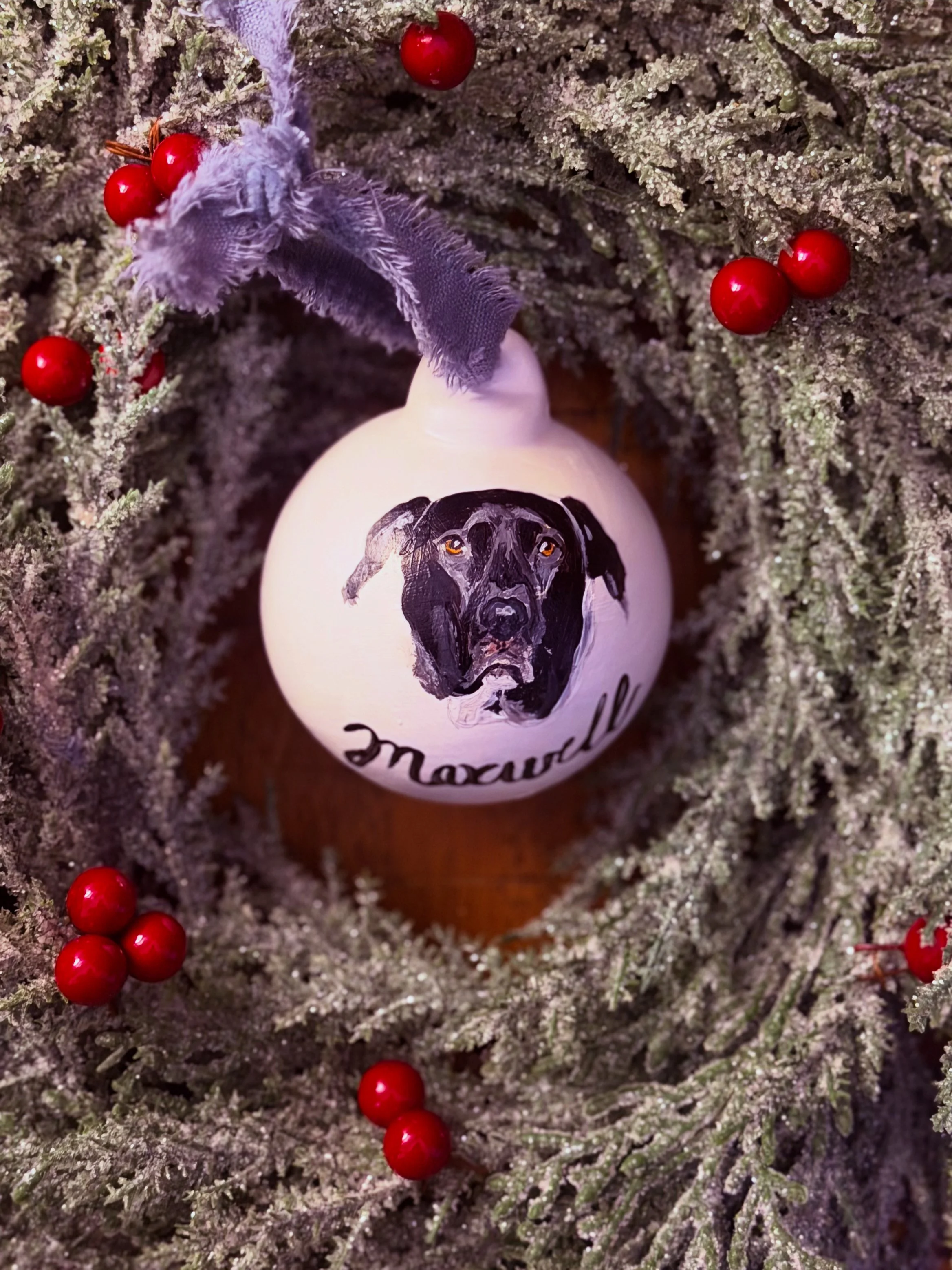 Custom Hand-Painted Pet Ornament