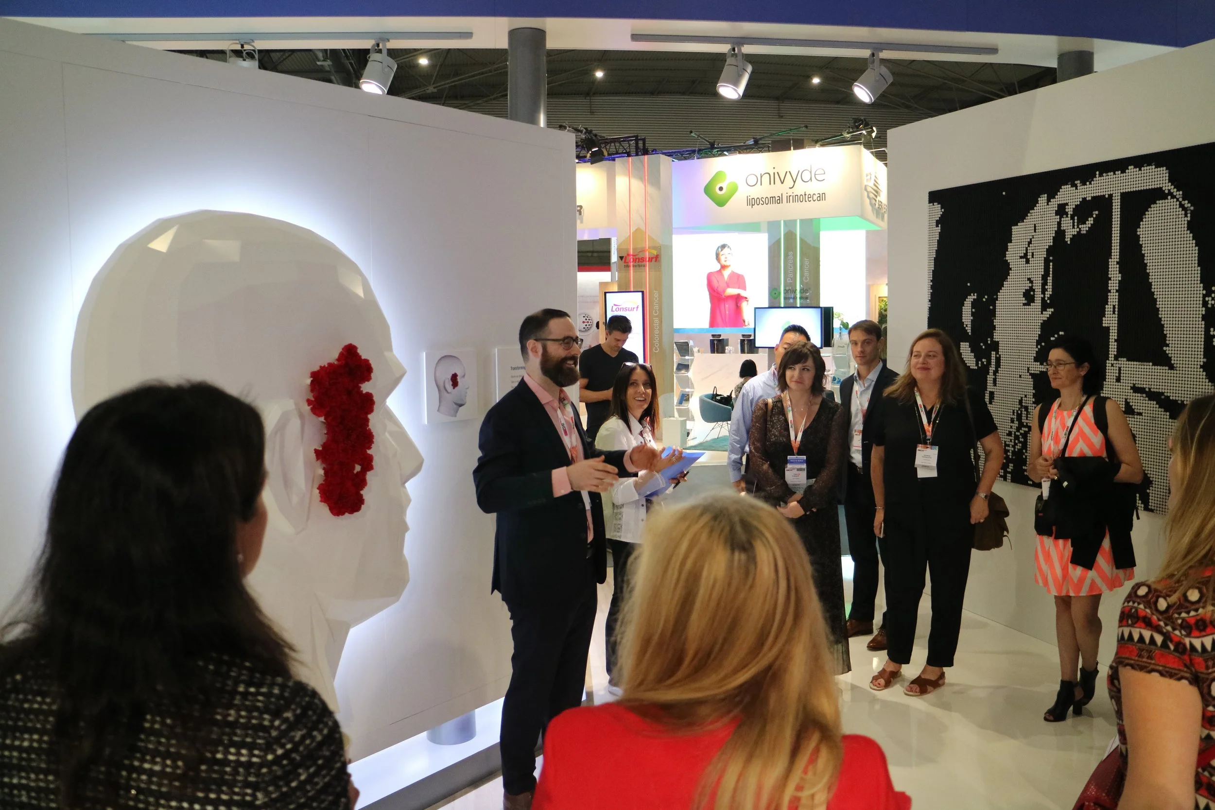 Interactive Face Sculpture, ESMO 2019
