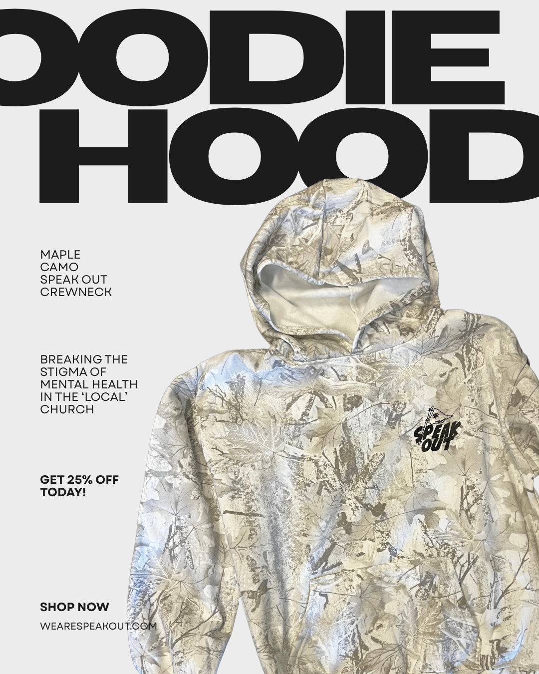 Speak Out Camo Hoodie