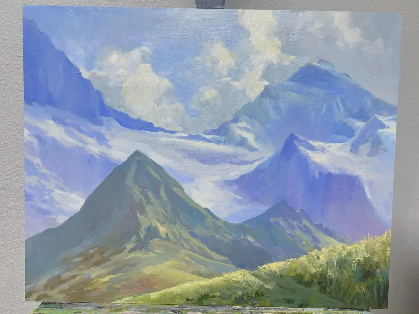 I wanted to share this painting again, for what feels like the hundredth time. It&rsquo;s been a long process, with a lot of false finishes and restarts, but I&rsquo;m happy with how it is now and apparently so is @springvillemuseum since it was juri