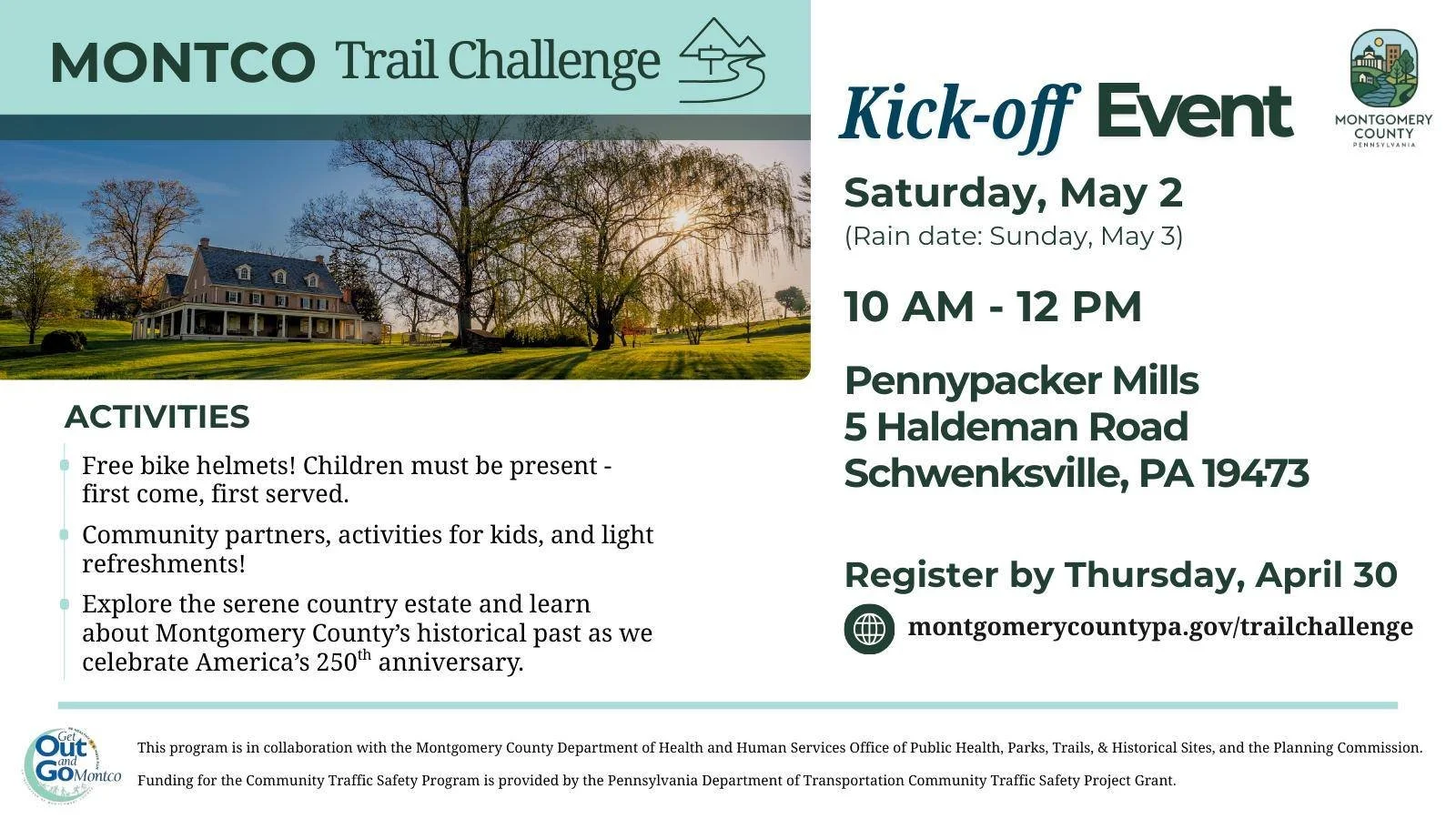 MONTCO Trail Challenge Kick Off