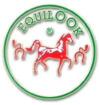 Das Equilook-Logo zeigt ein rotes Pferd in einem grünen Kreis mit dem Wort "EQUILOOK" am oberen Rand.