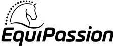 EquiPassion-Logo mit stilisiertem Pferdekopf und Text