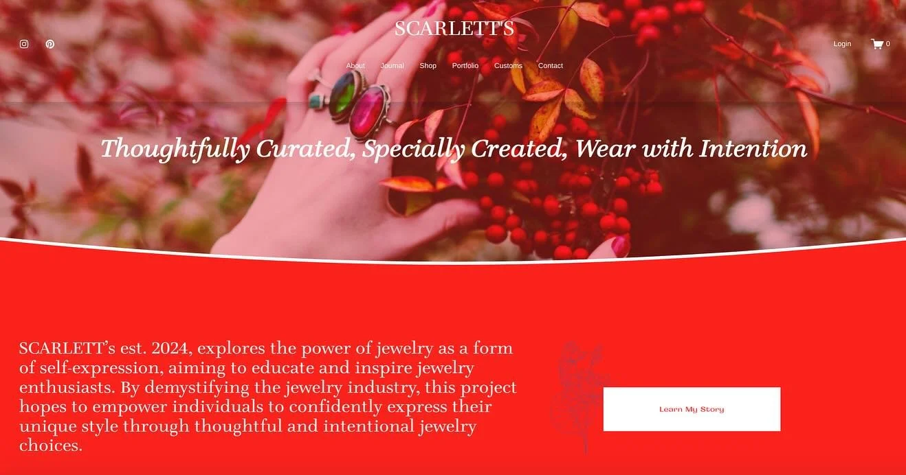 Just launched my website this morning, I&rsquo;m so grateful for the support! Thanks so much to everyone who has checked out this project I&rsquo;ve been working on 💗