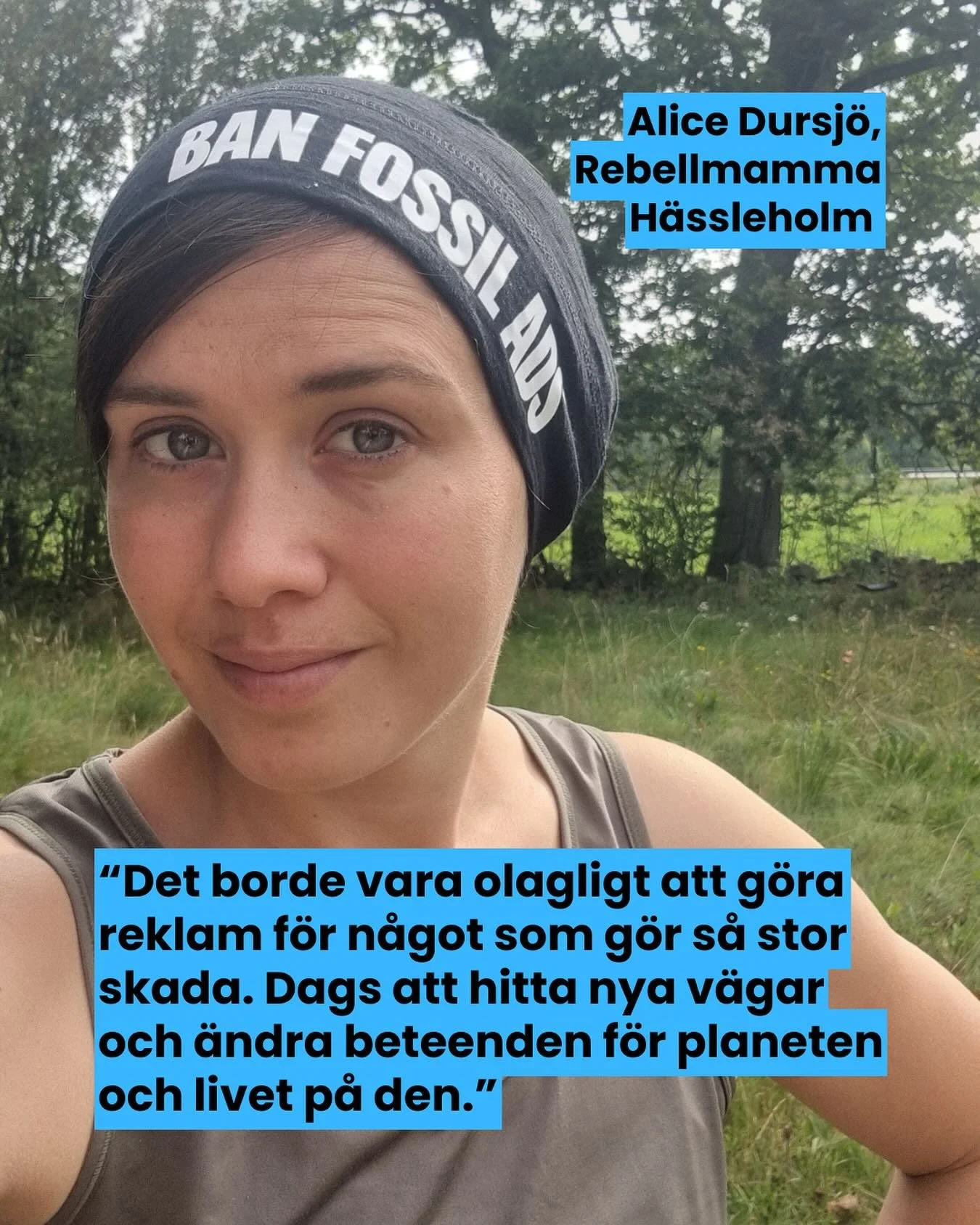 Vi blir fler och fler som kr&auml;ver att den absurda reklamen f&ouml;r fossila br&auml;nslen stoppas. Anledningen &auml;r enkel, precis som rebellmamman Alice Dursj&ouml; i H&auml;ssleholm uttrycker det:
&rdquo;Det borde vara olagligt att g&ouml;ra 