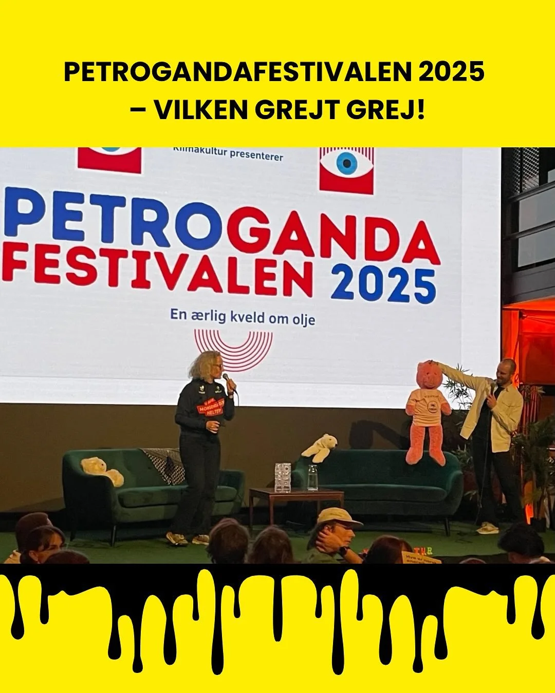 En fullsp&auml;ckad, klarg&ouml;rande och inspirerande kv&auml;ll ig&aring;r n&auml;r @klimakultur bj&ouml;d in till #petrogandafestivalen i Oslo &mdash; en &auml;rlig kv&auml;ll om olja. 

New Weathers grundare Anna Jonsson var p&aring; plats p&arin