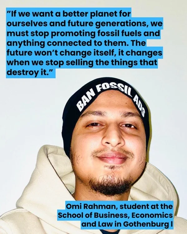 Omi Rahman is a student at the School of Business in Gothenburg, originally from Bangladesh where he has seen climate change affecting the daily life: 

&ldquo;I&rsquo;ve seen what climate change looks like back home in Bangladesh, like floods, risin