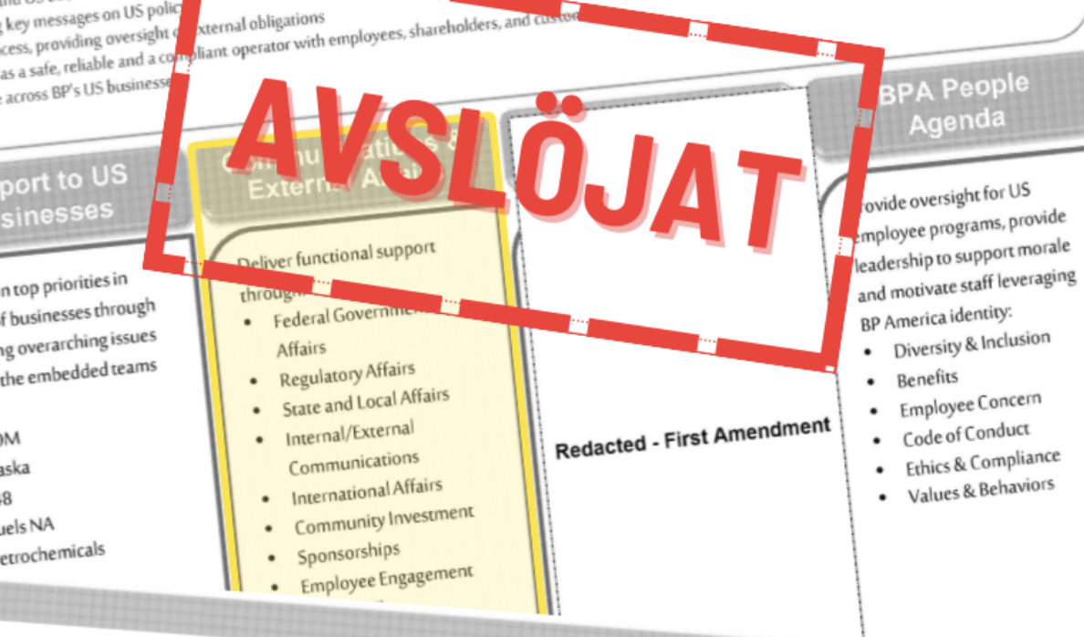 Granskning avslöjar oljebolagens syften med sponsring