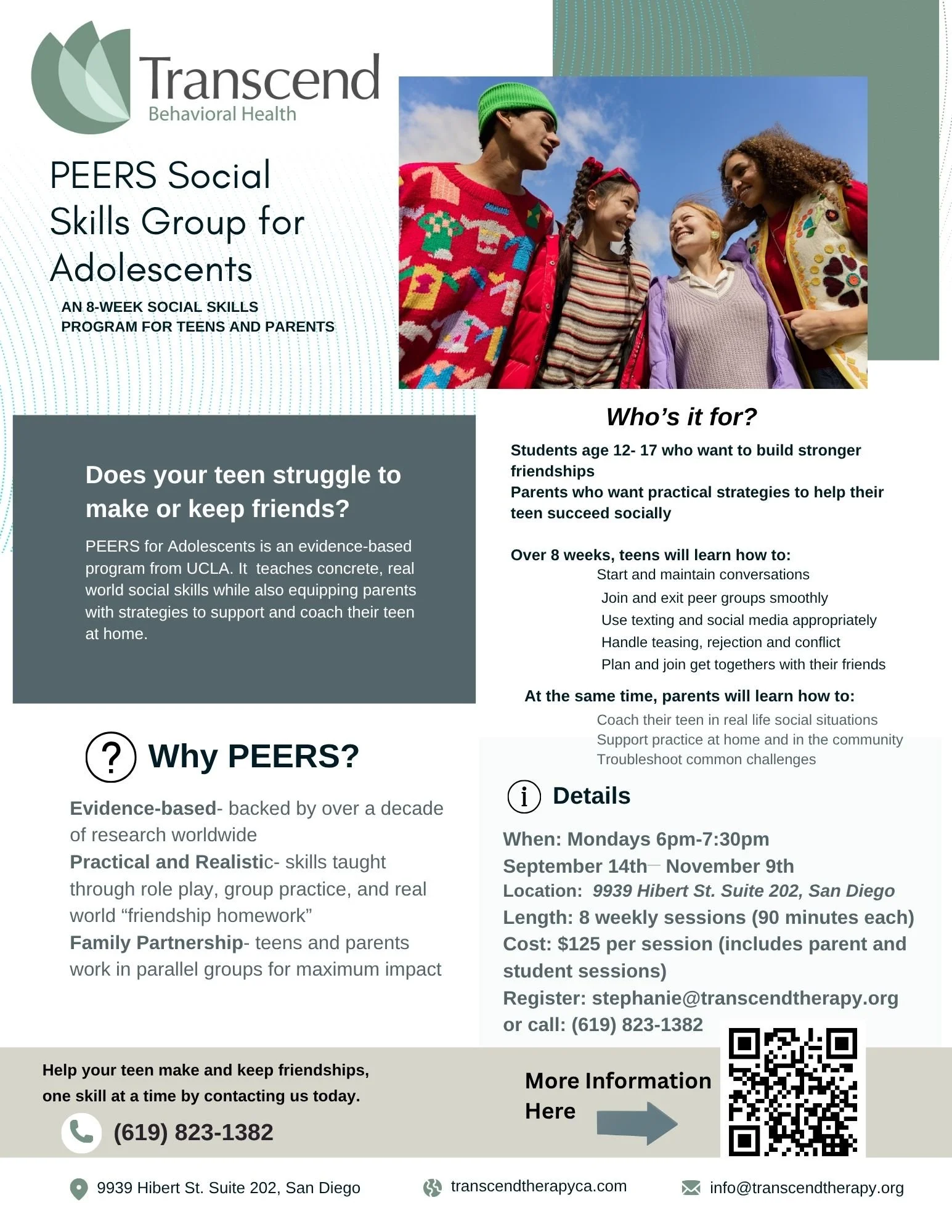 PEERS Social Skills Group for Adolescents