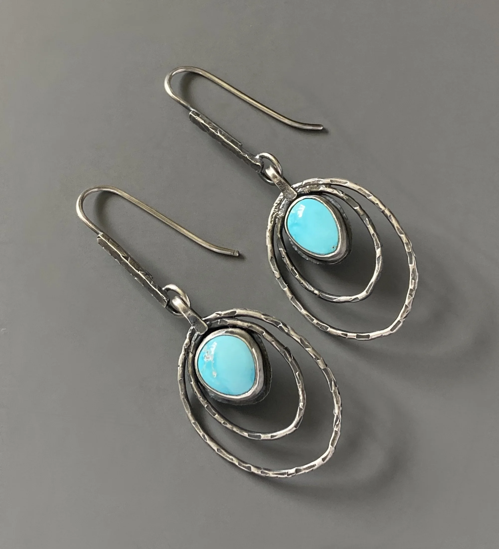 Blue-ridge-turquoise-sterling-silver-rustic-hoop-earrings-2.jpg
