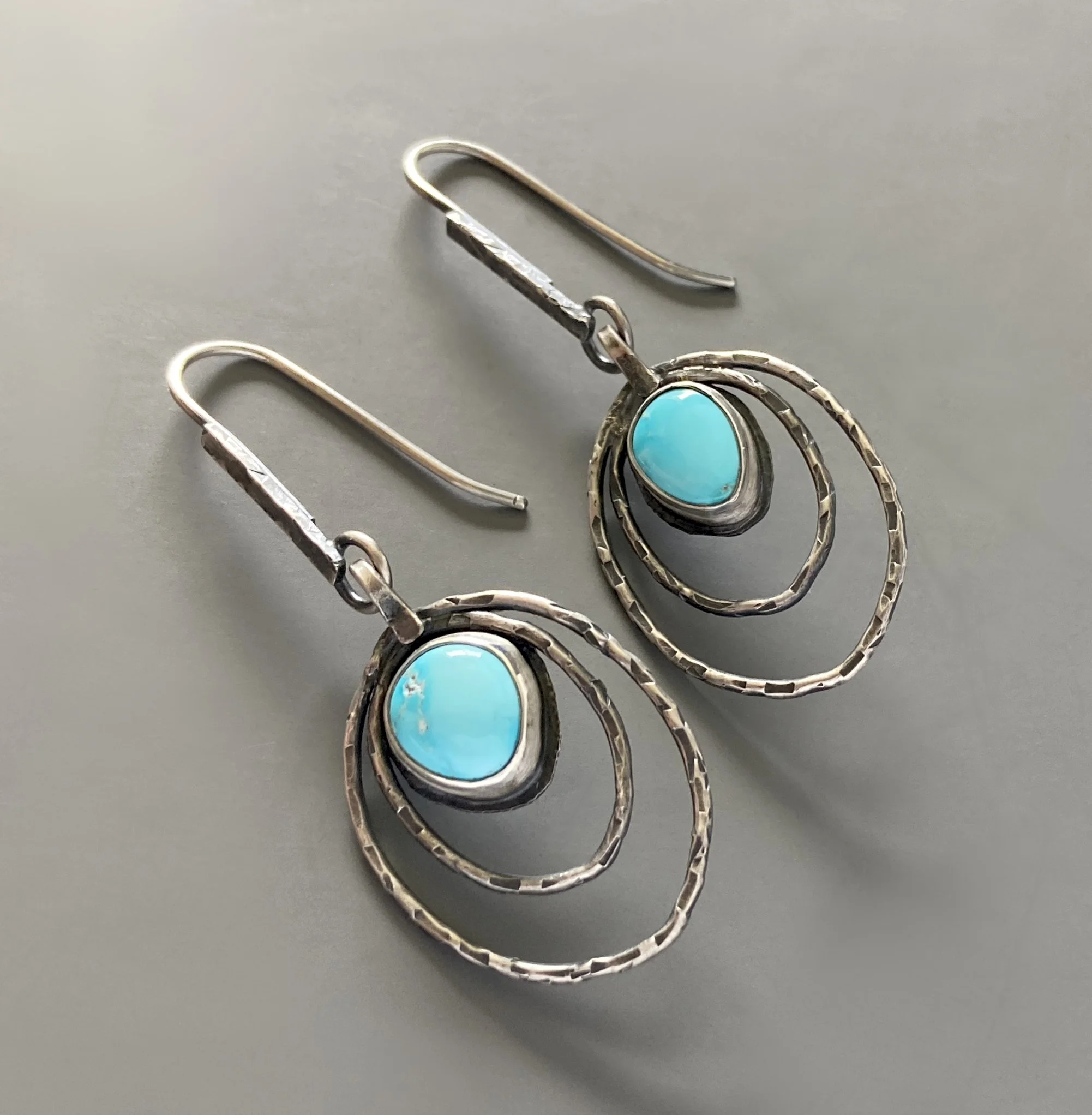 Blue-ridge-turquoise-sterling-silver-rustic-hoop-earrings-3.jpg