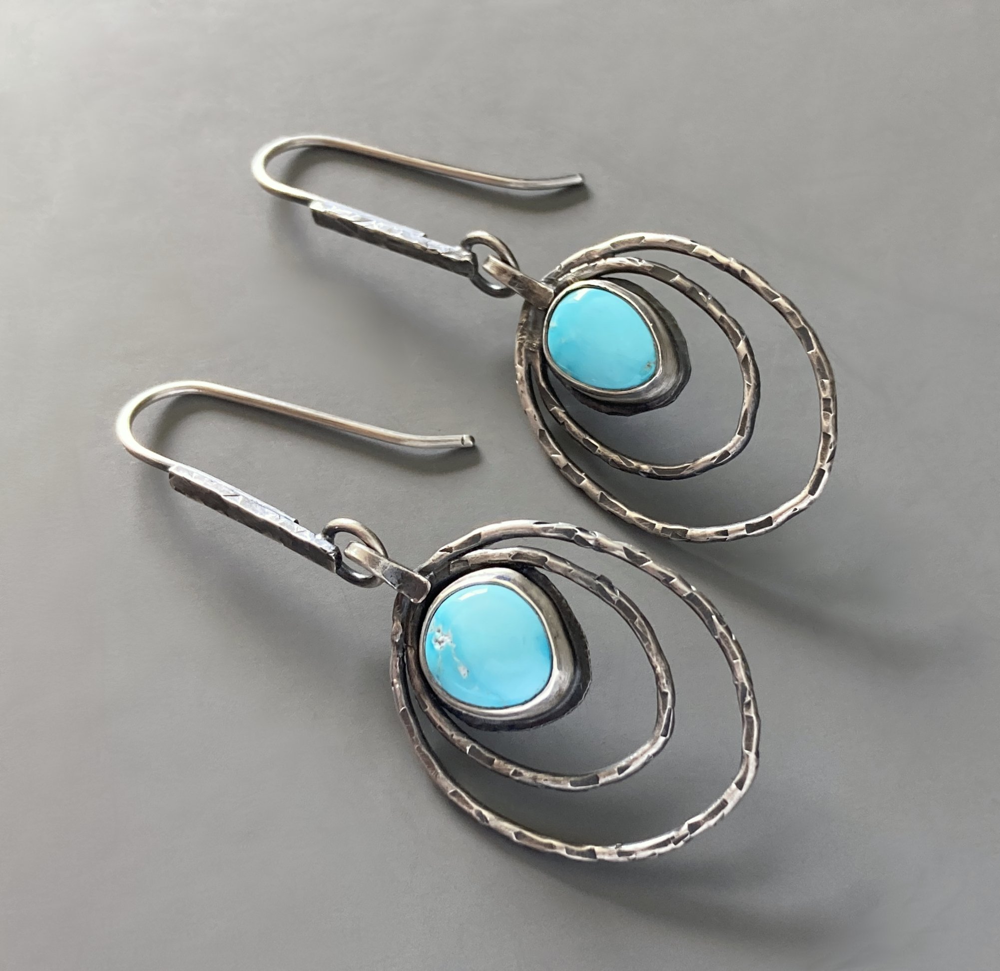 Blue-ridge-turquoise-sterling-silver-rustic-hoop-earrings-1.jpg