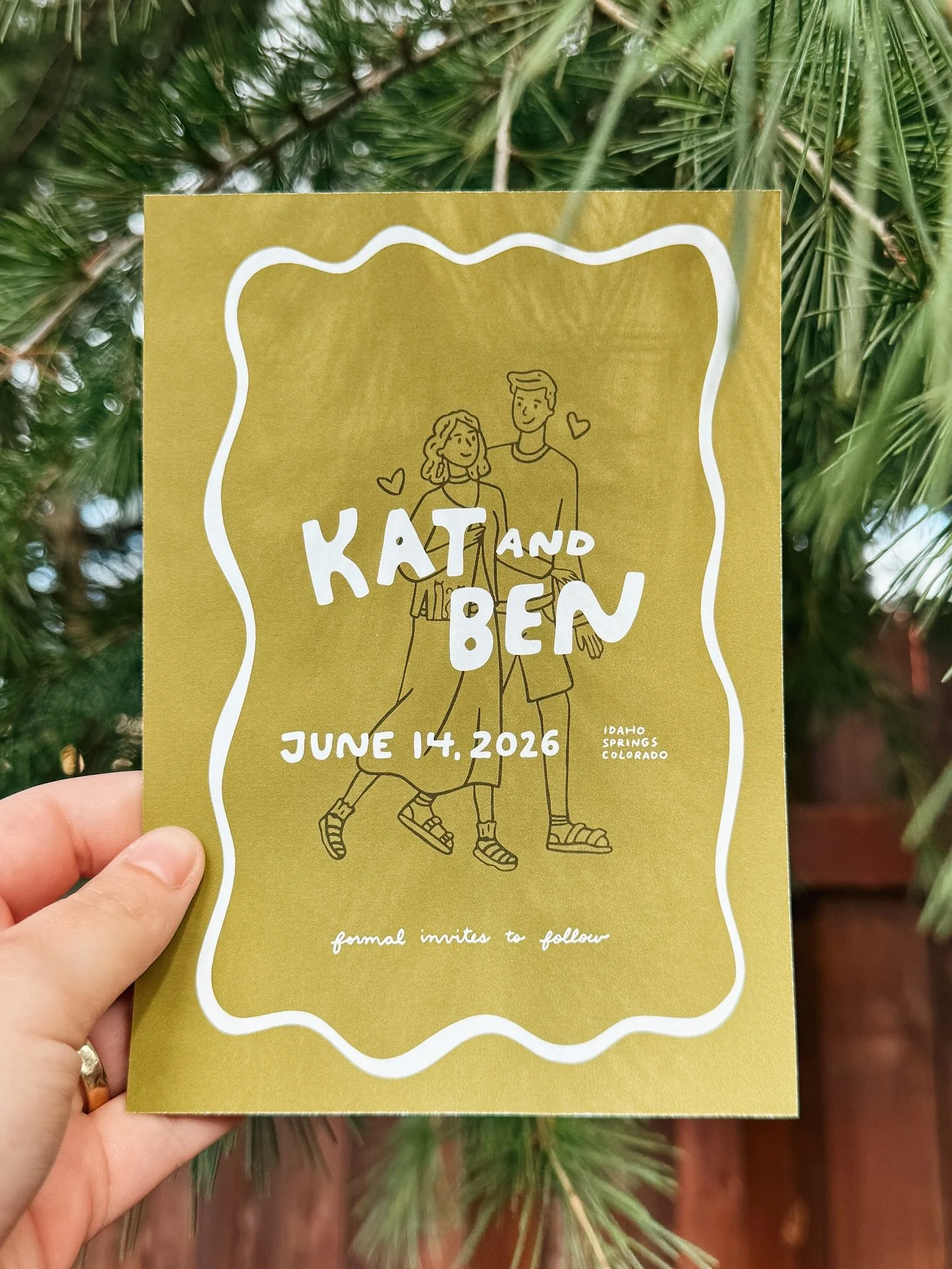 special save the dates for my little sister 🤍

The couple was looking for something casual, custom, and true to their personalities - I love how these turned out!