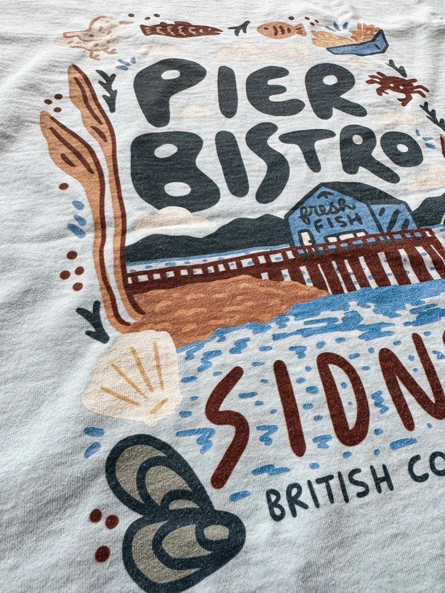 Shirts for the most delicious fish and chips place in a great little town on Vancouver Island. 

A Christmas gift! Also available in my shop in case anyone else knows this very specific restaurant 😛