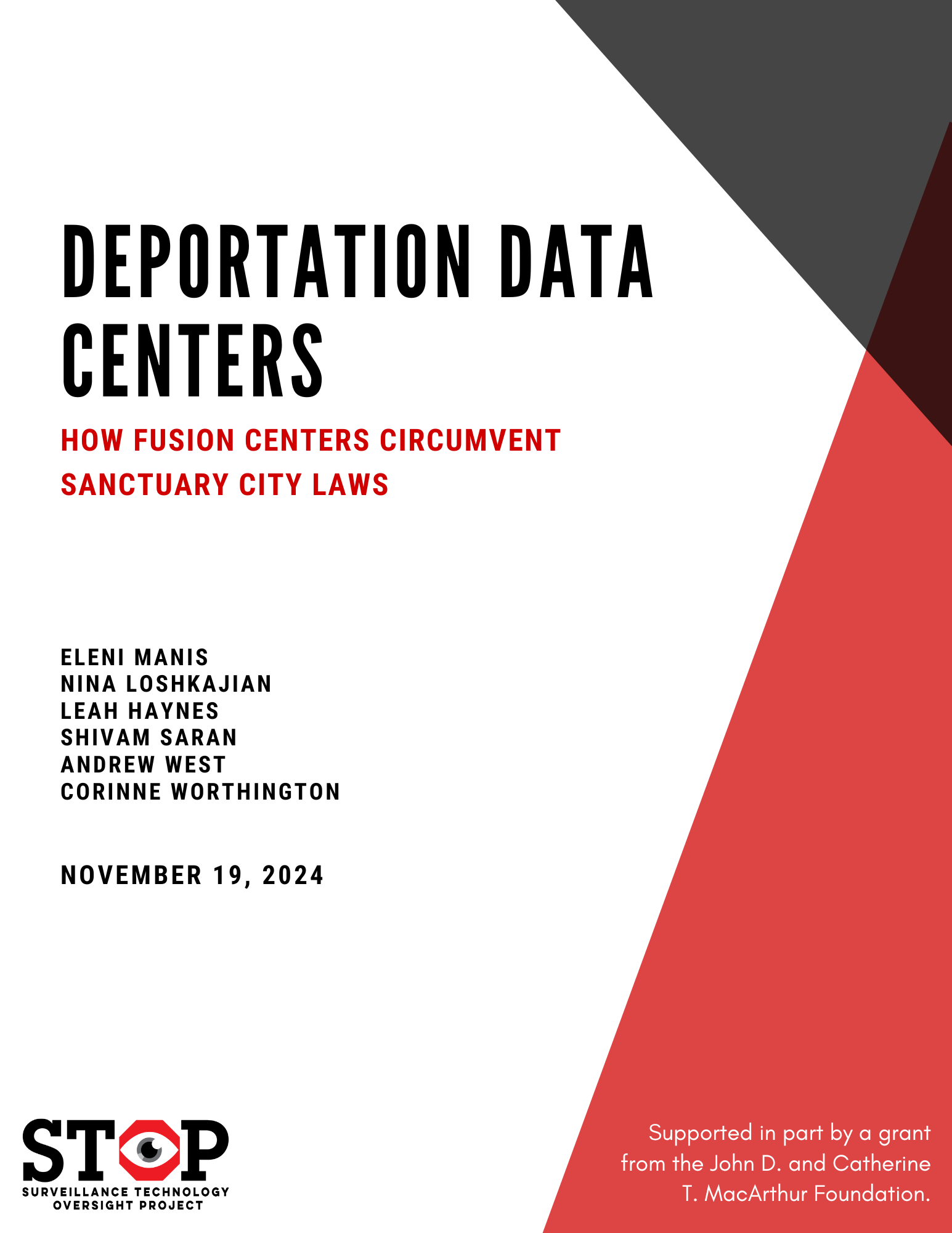 Deportation Data Centers: How Fusion Centers Circumvent Sanctuary City Laws