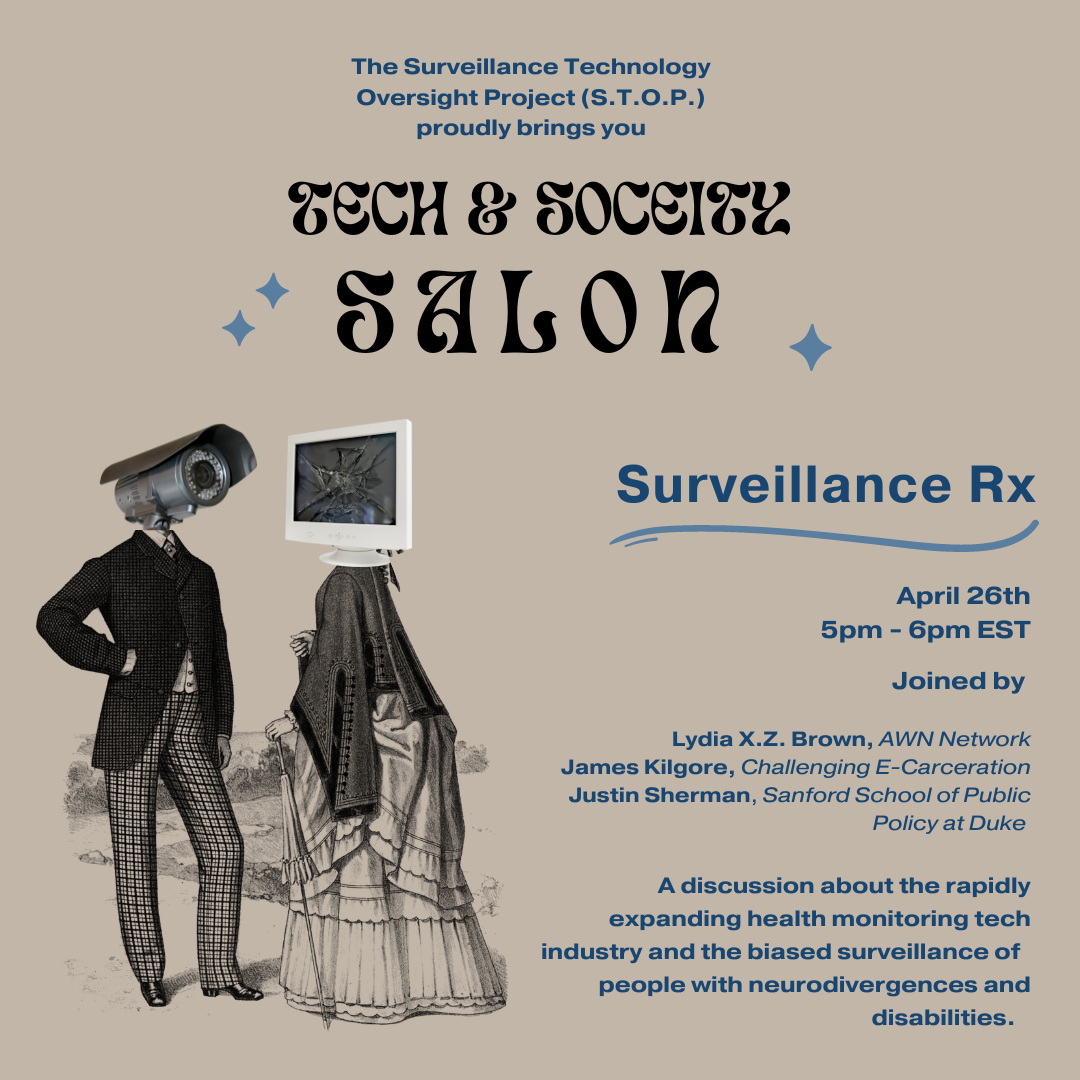 Technology &amp; Society Salon: Surveillance Rx