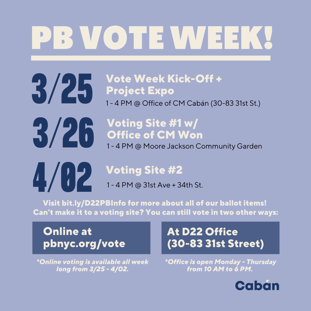 D22 PB Vote Week Kick-off + Project Expo