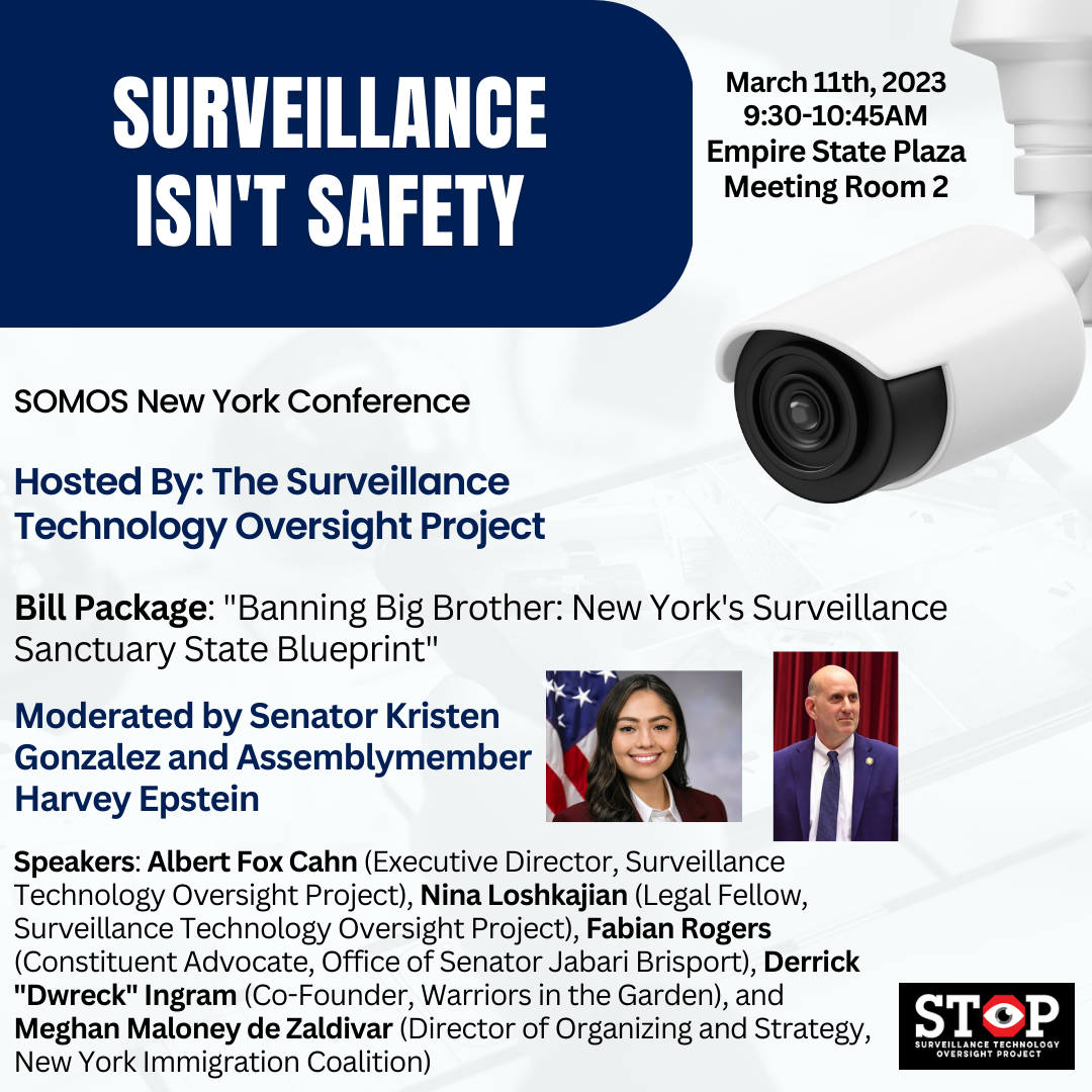 SOMOS New York Conference: Surveillance Isn't Safety