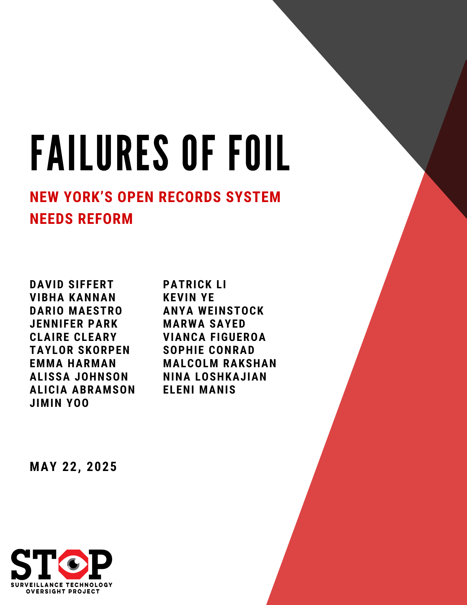 Failures of FOIL: New York's Open Records System Needs Reform