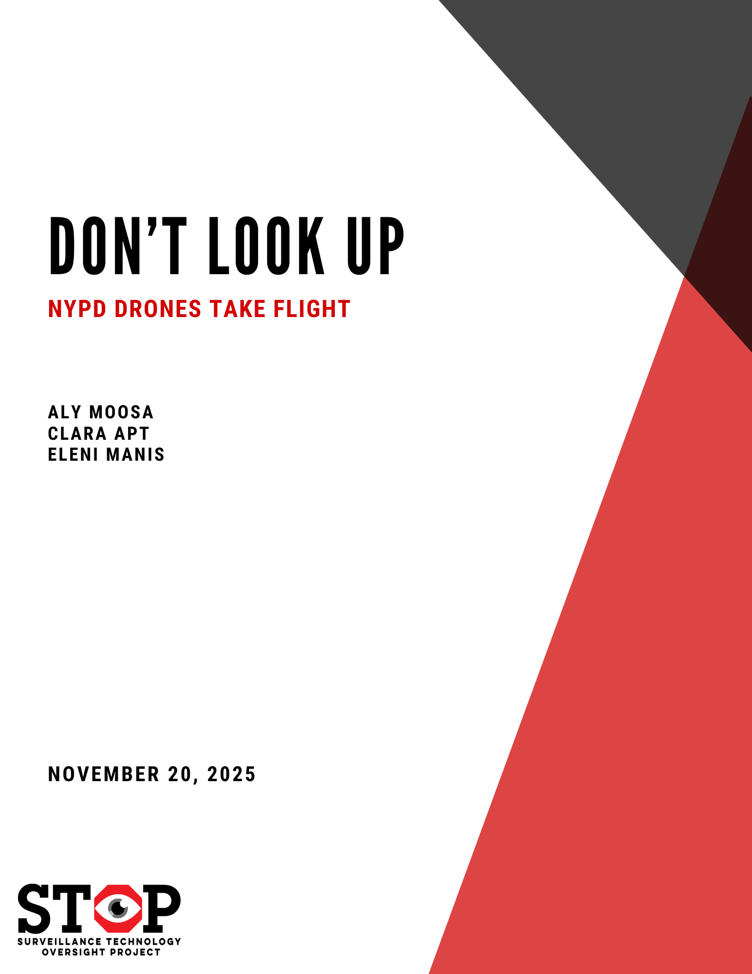 Don't Look Up: NYPD Drones Take Flight