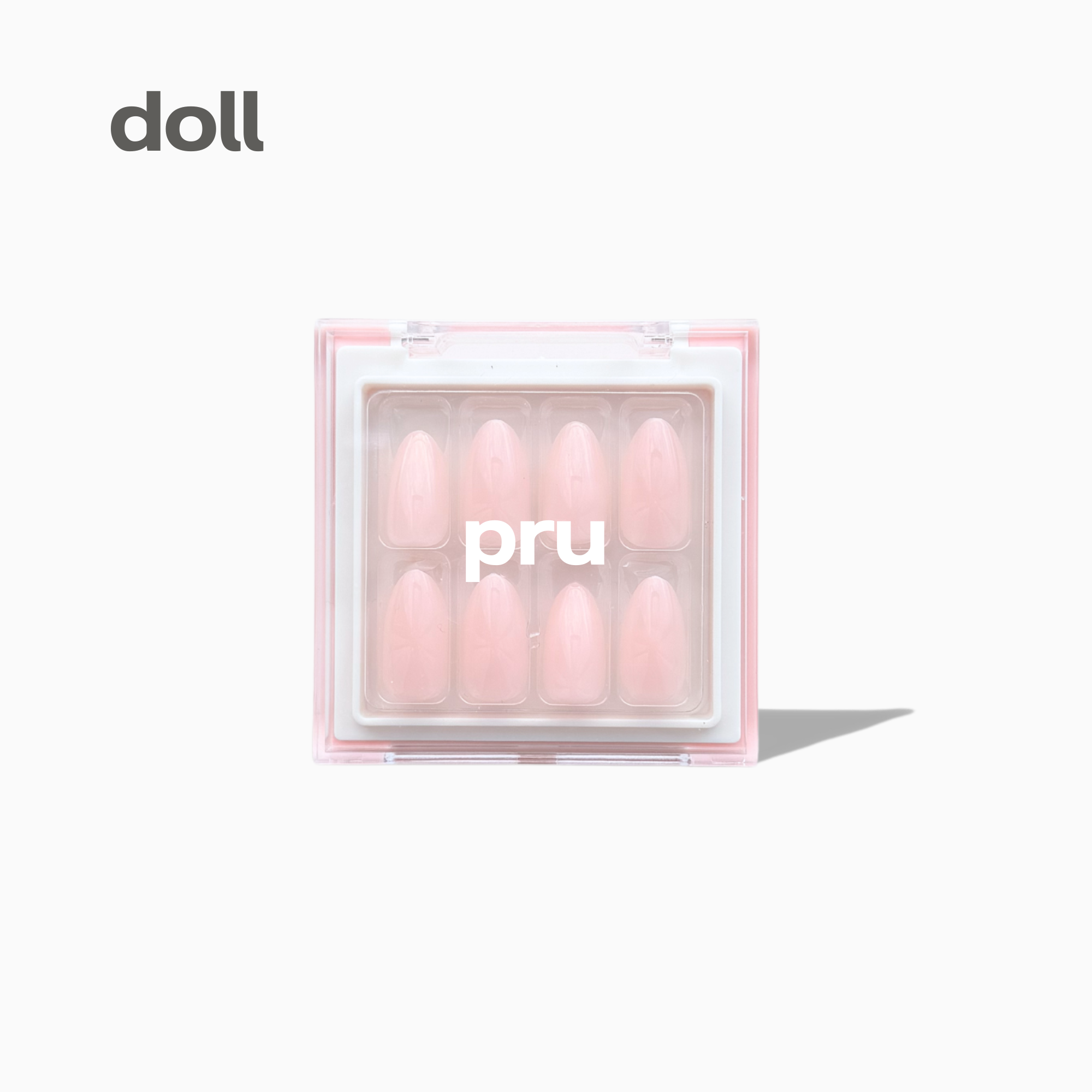 short pink press on nails