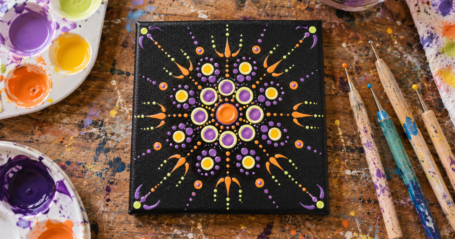 Mandala Dot Painting for Beginners