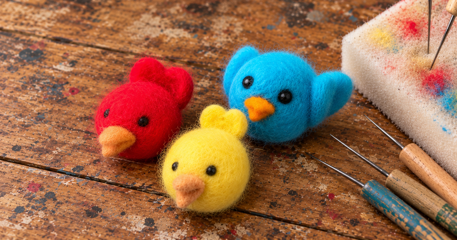Needle Felted Birds: Sculpting with Wool