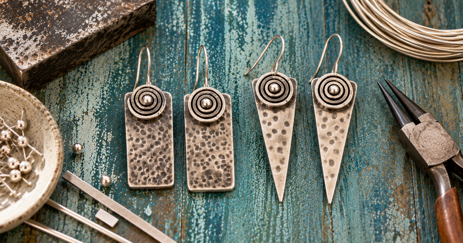 Sterling Silver Spiral Earrings