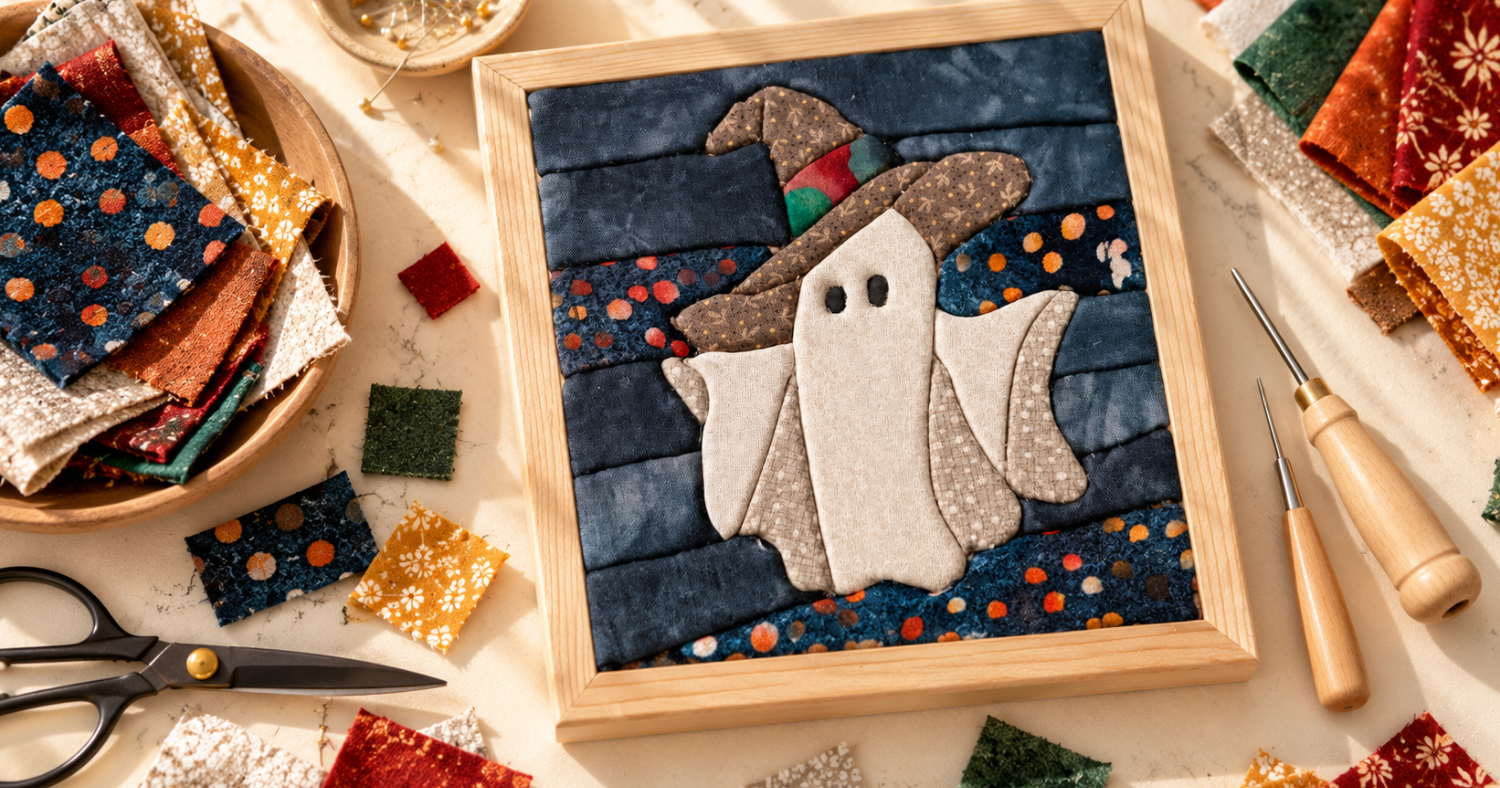 Fall Kinusaiga: No-Sew Fabric Mosaic