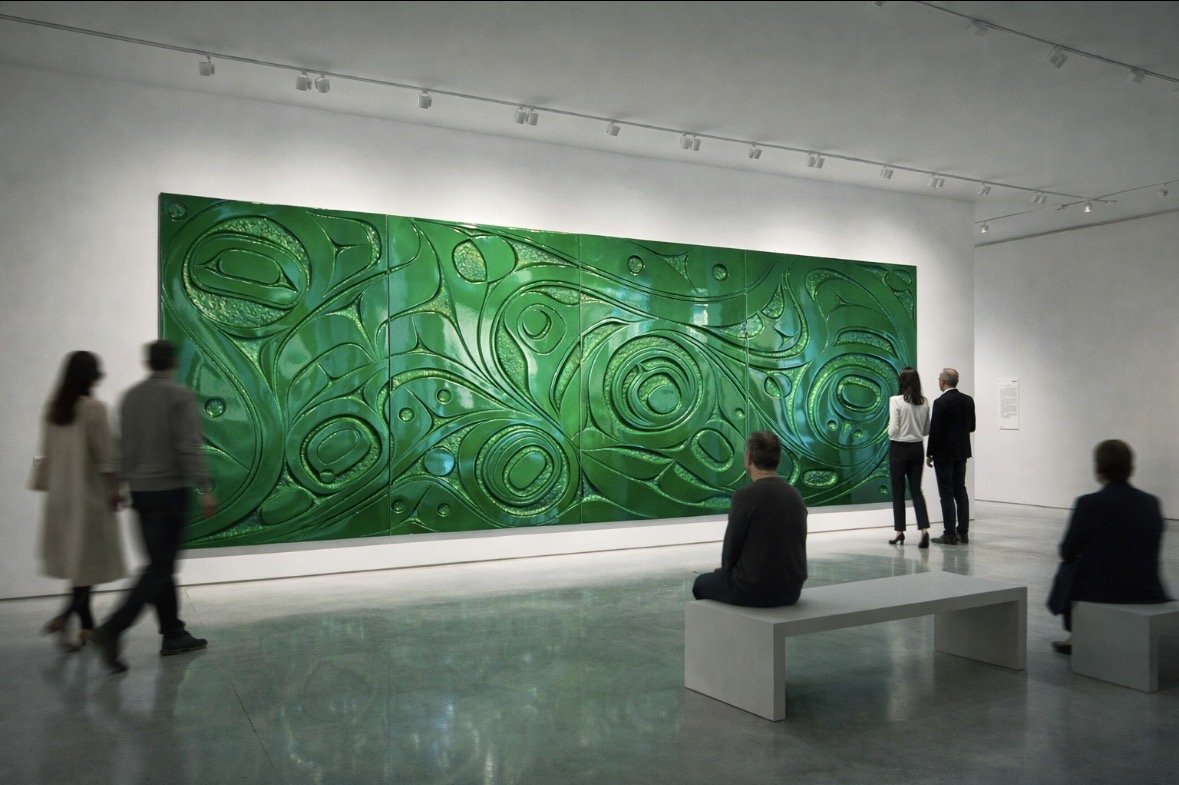 Emerald forest, private collection.
