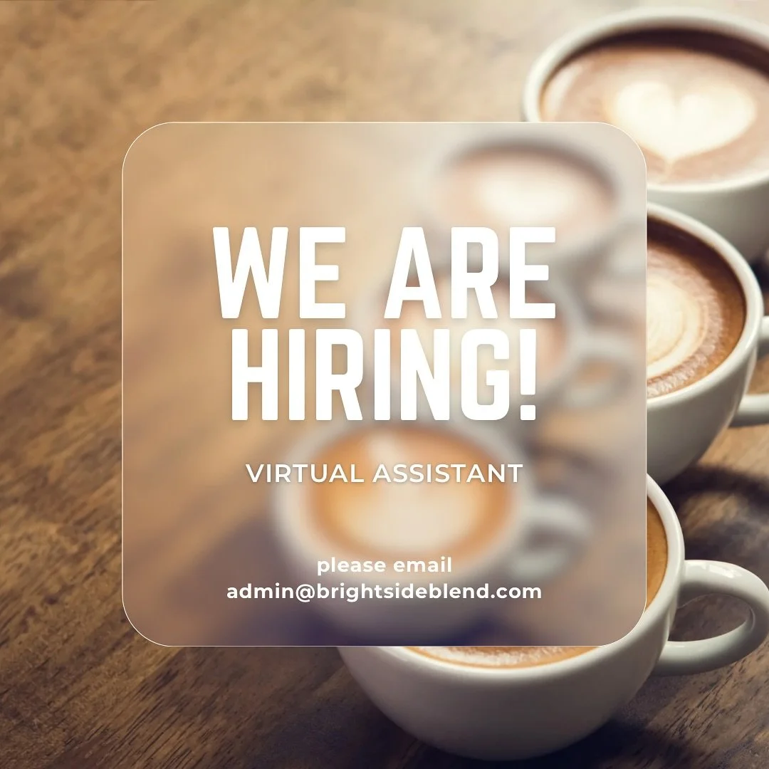 ☀️ We&rsquo;re Growing the Brightside Team! ☀️
We&rsquo;re looking for a detail-oriented, organized, and friendly Virtual Assistant to help us keep the coffee flowing smoothly behind the scenes.

✨ Role: Contract Virtual Assistant (1099)
💻 Remote | 
