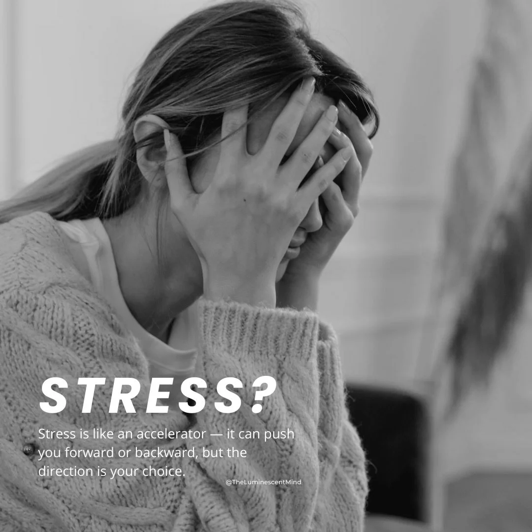 Feeling stressed? You&rsquo;re not alone. 💭

Stress is part of life, but it doesn&rsquo;t have to control you. It can either push you forward or hold you back &mdash; the direction is yours to choose. At The Luminescent Mind, our therapists help you