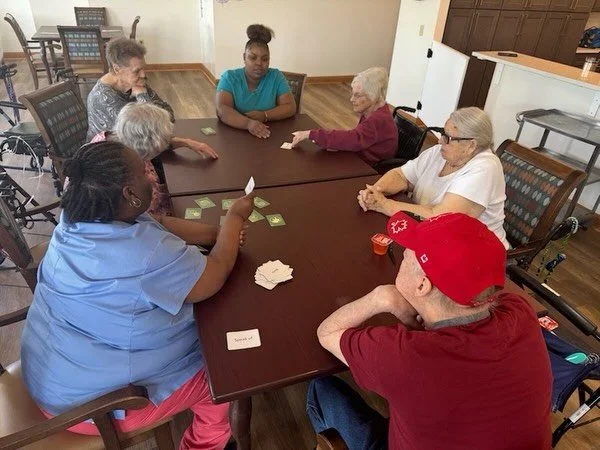 Brains were buzzing and smiles were shining during today&rsquo;s trivia fun! 🧠✨ Our residents enjoyed a little friendly competition, lots of laughter, and showing off their knowledge together.
.
.
.
#AssistedLiving #SeniorLiving