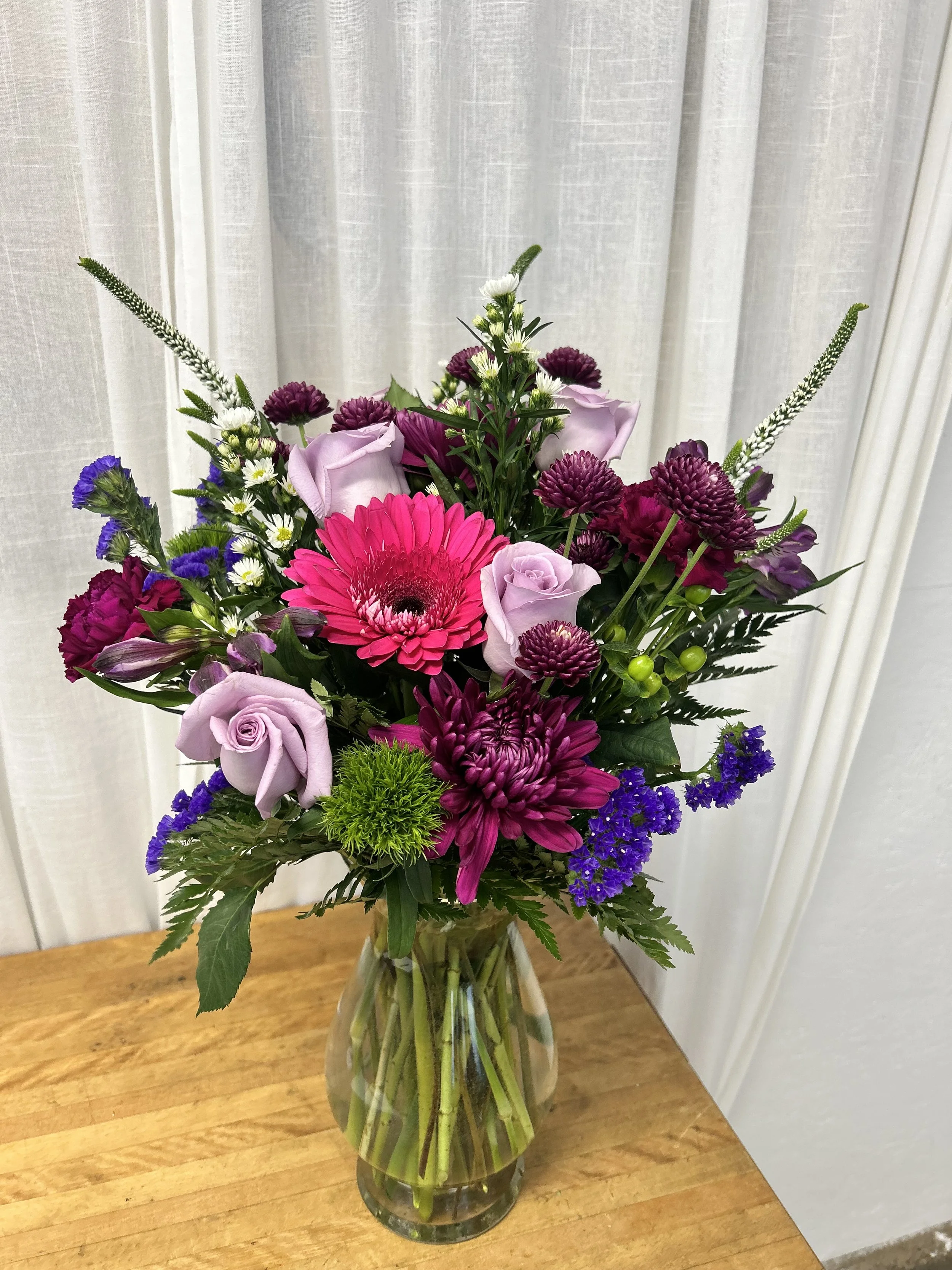 Lovely Purples in Vase