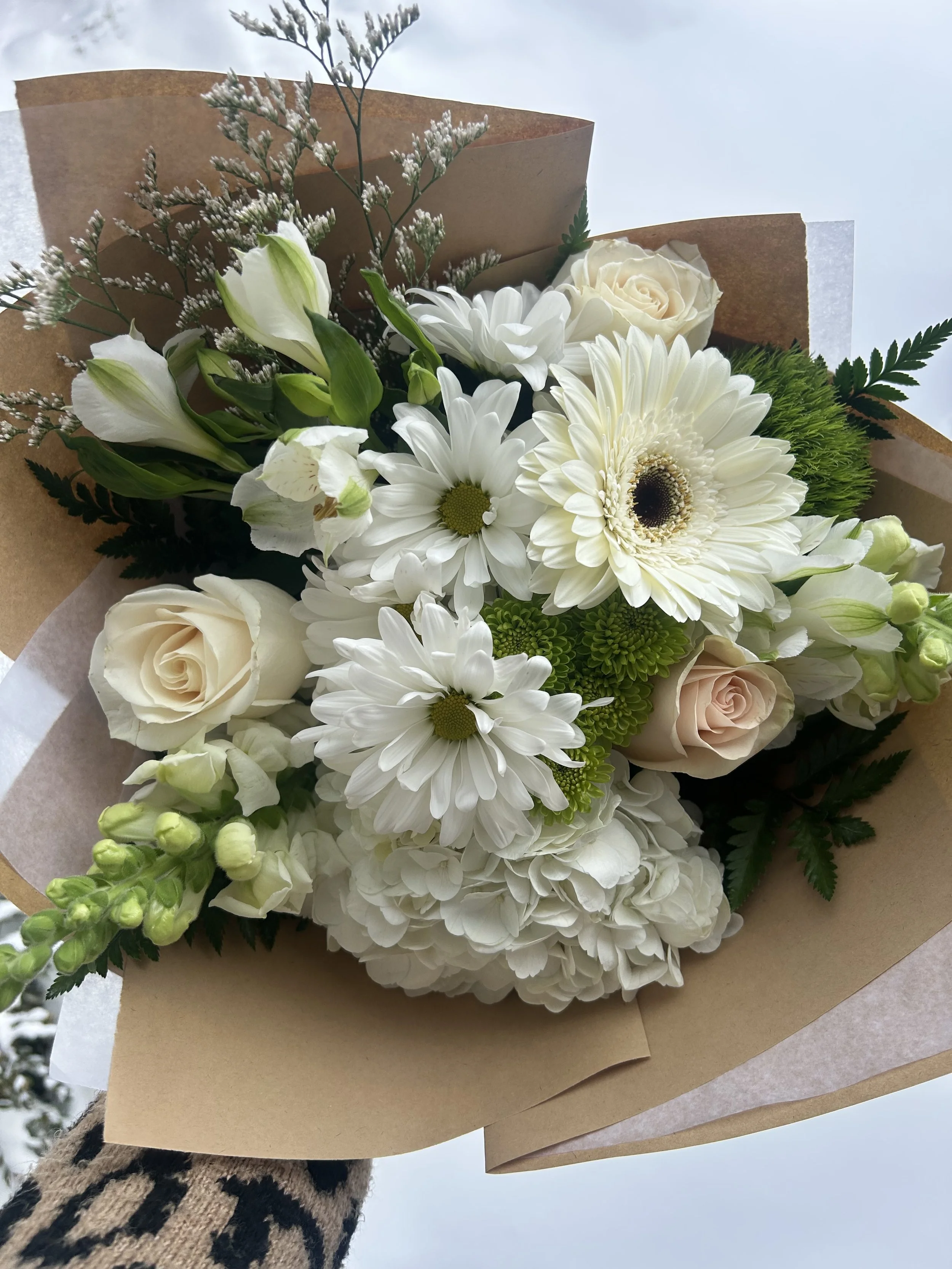 Whites and Greens Bouquet