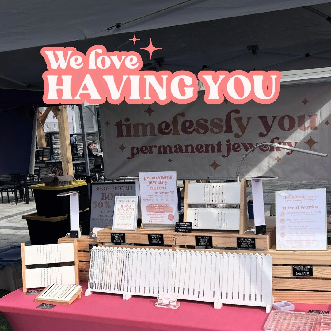 I genuinely love pop-up days. Getting to meet so many of you in one place is always the best part. Come join us! ❤️✨

#popupshop #permanentjewelry #shoplocal #hamptonroads