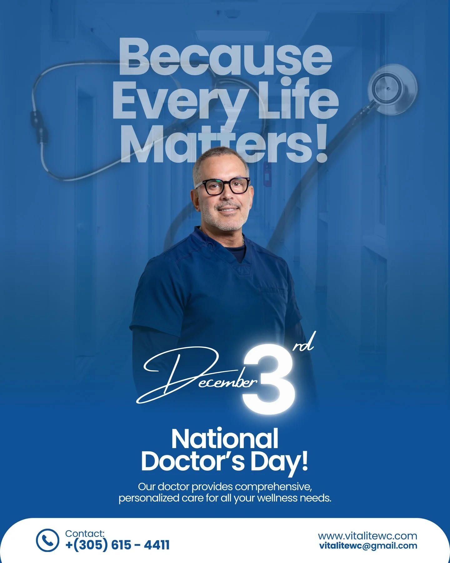 Happy National Doctor&rsquo;s Day!
Today we celebrate the dedication, compassion, and expertise that make a real difference in the lives of our patients every single day.
Because every life truly matters.💙