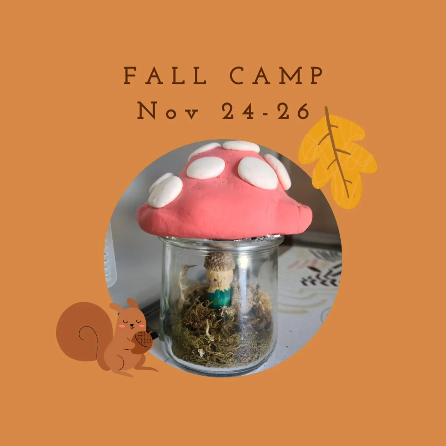 🪾🍂 Sign up for our upcoming Fall camp! 

🏕 Every year, we focus on seasonal changes in nature and animals and enjoy a pretend camp out! This will be a fun week of fort building, cooking up tasty treats and enjoying the Autumn color palette for ins