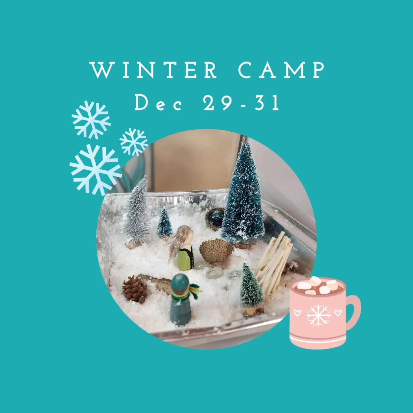 Time to close out the year with some winter fun! 
❄️❄️❄️

Campers will spend 3 days making seasonal crafts, learning about winter holidays around the world and celebrating the winter Solstice! We like to end our year with an "intention spell&quo