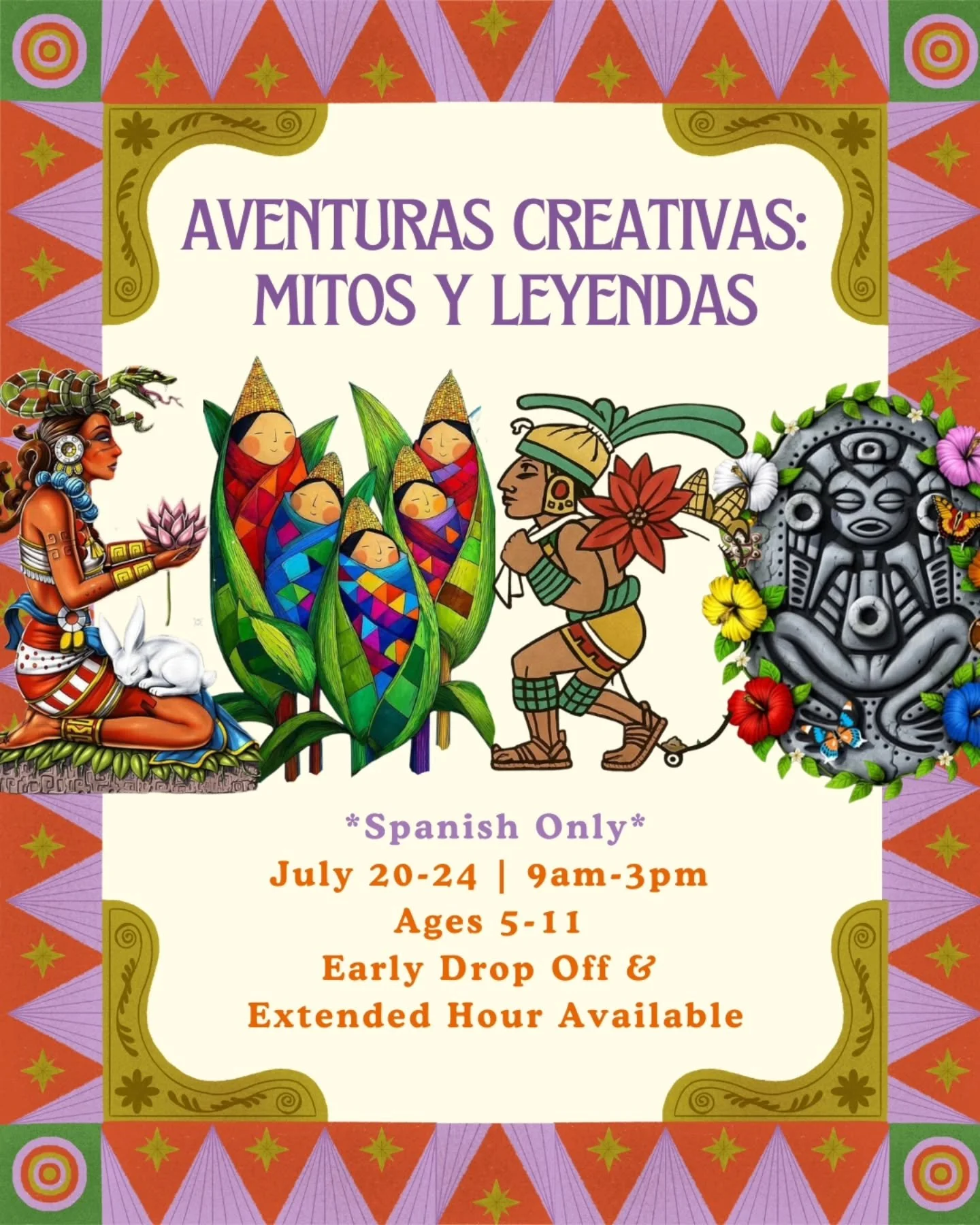 Spanish Summer Camp 🌞

Join us for a week of creative learning taught by experienced bilingual teachers. 

This camp is 100% Spanish for a small groups. Kids who already speak Spanish can sharpen their language skills and kids who are still learning