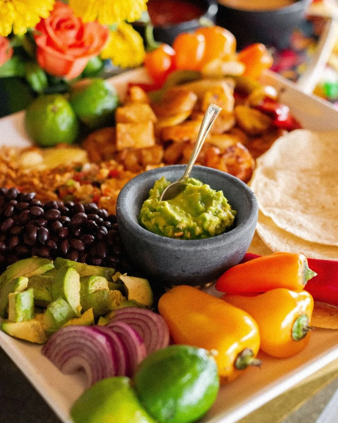 No party is complete without her... no, not me (although also true!) But, guacamole! ⁠
⁠
Here's our mix for the perfect avocado mash...⁠
✧ 3 ripe avocados⁠
✧ Juice of 1 lime⁠
✧ &frac14; cup diced red onion⁠
✧ 1 small garlic clove, grated⁠
✧ A handful