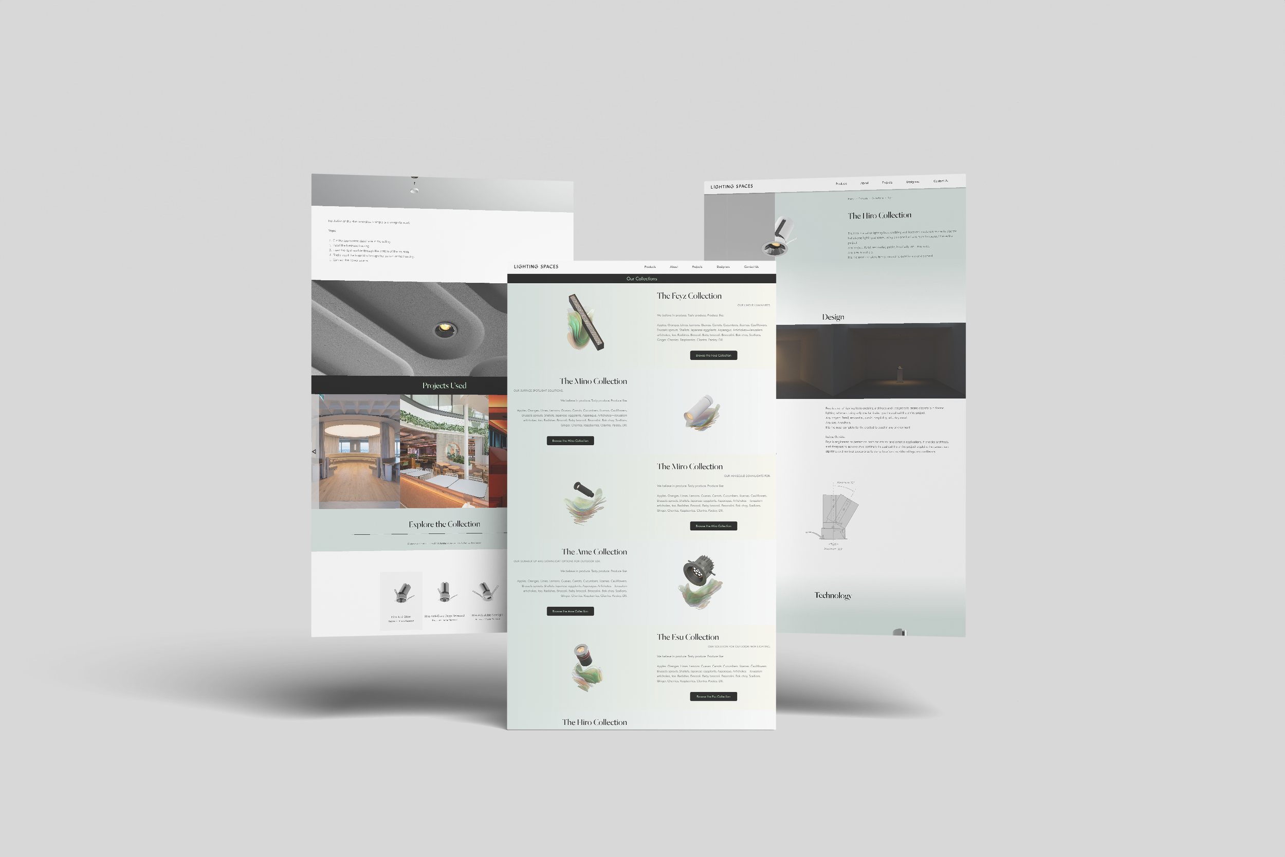 Lighting Spaces - Web Design & Management