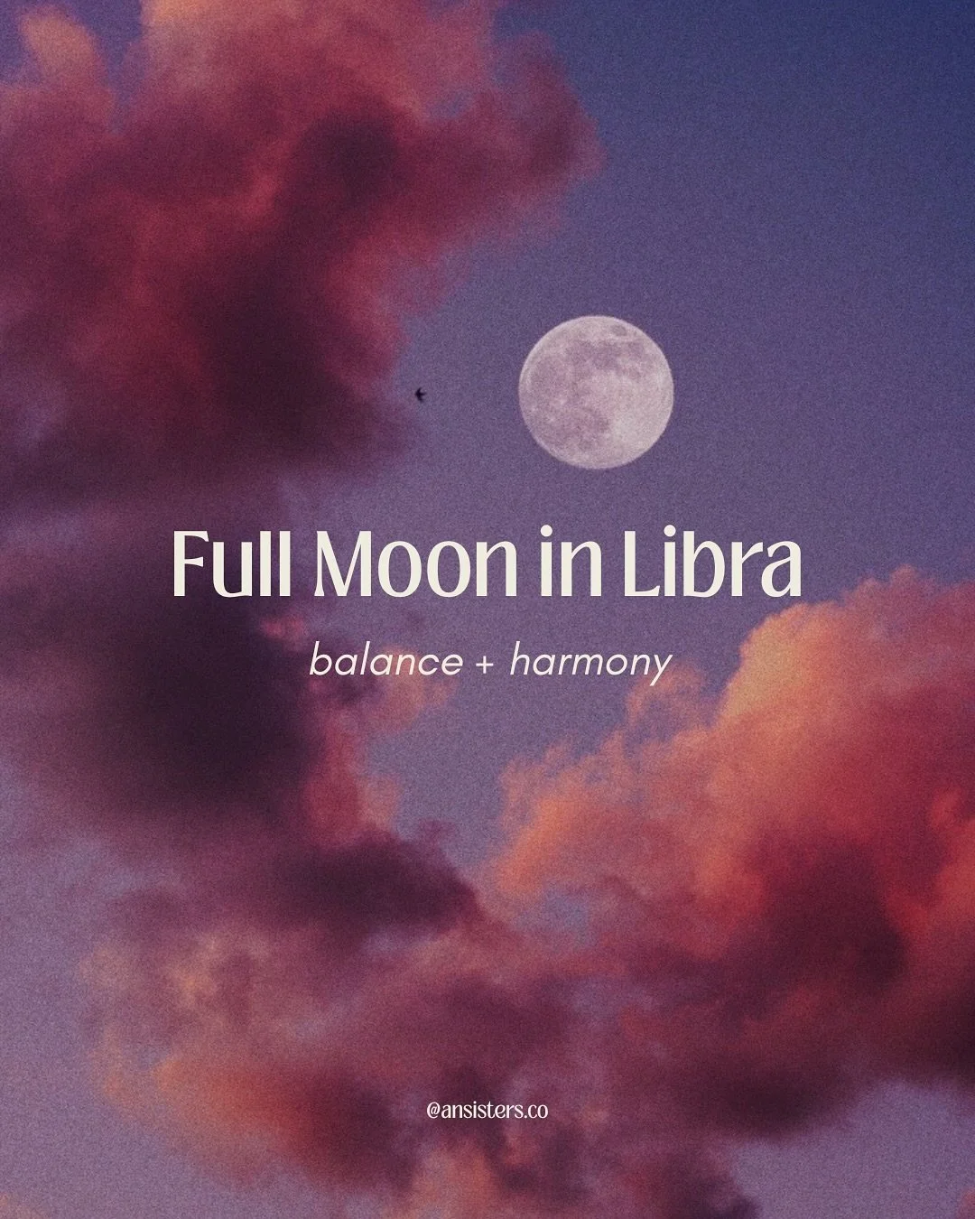 Full Moon in Libra 🌕 April 12th 

A full moon is always an illumination&mdash;a revelation of what has been hidden or avoided. Libra, the harmonizer archetype, asks us to look at the dynamics of our relationships, the balance of giving and receiving