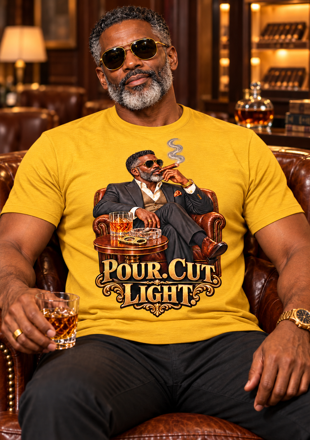 Pour. Cut. Light