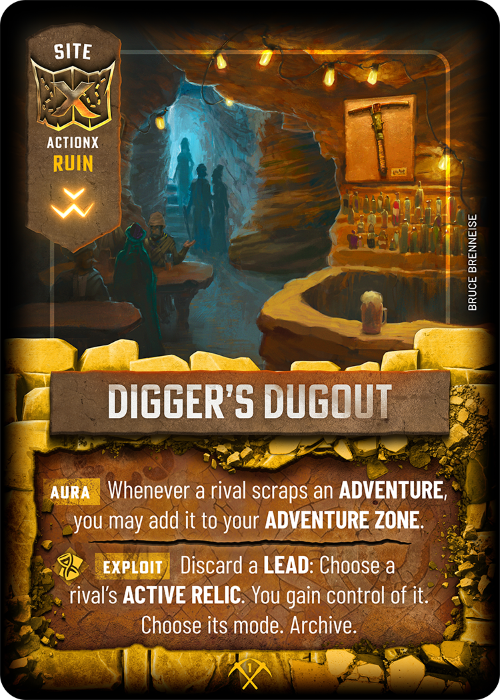 ActionX card Digger's Dugout